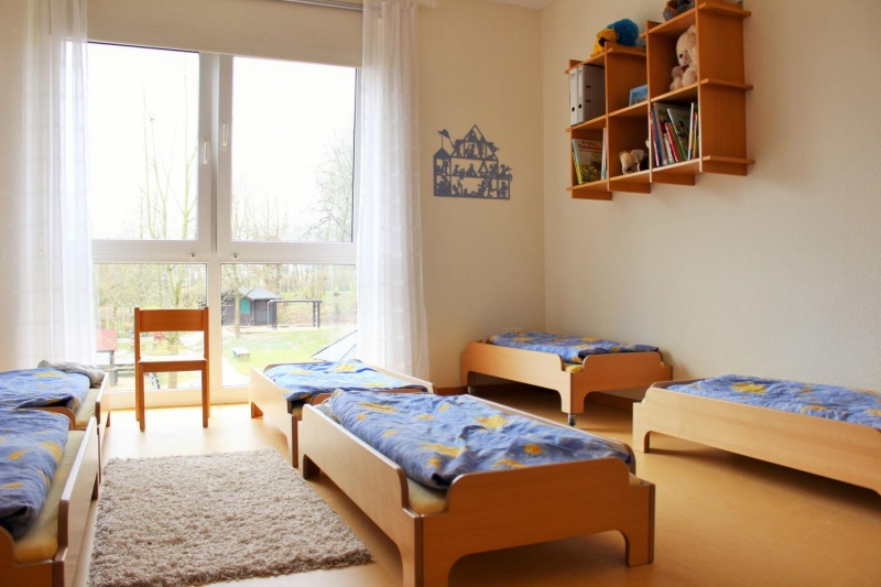 Schlafraum für U3 Kinder. 