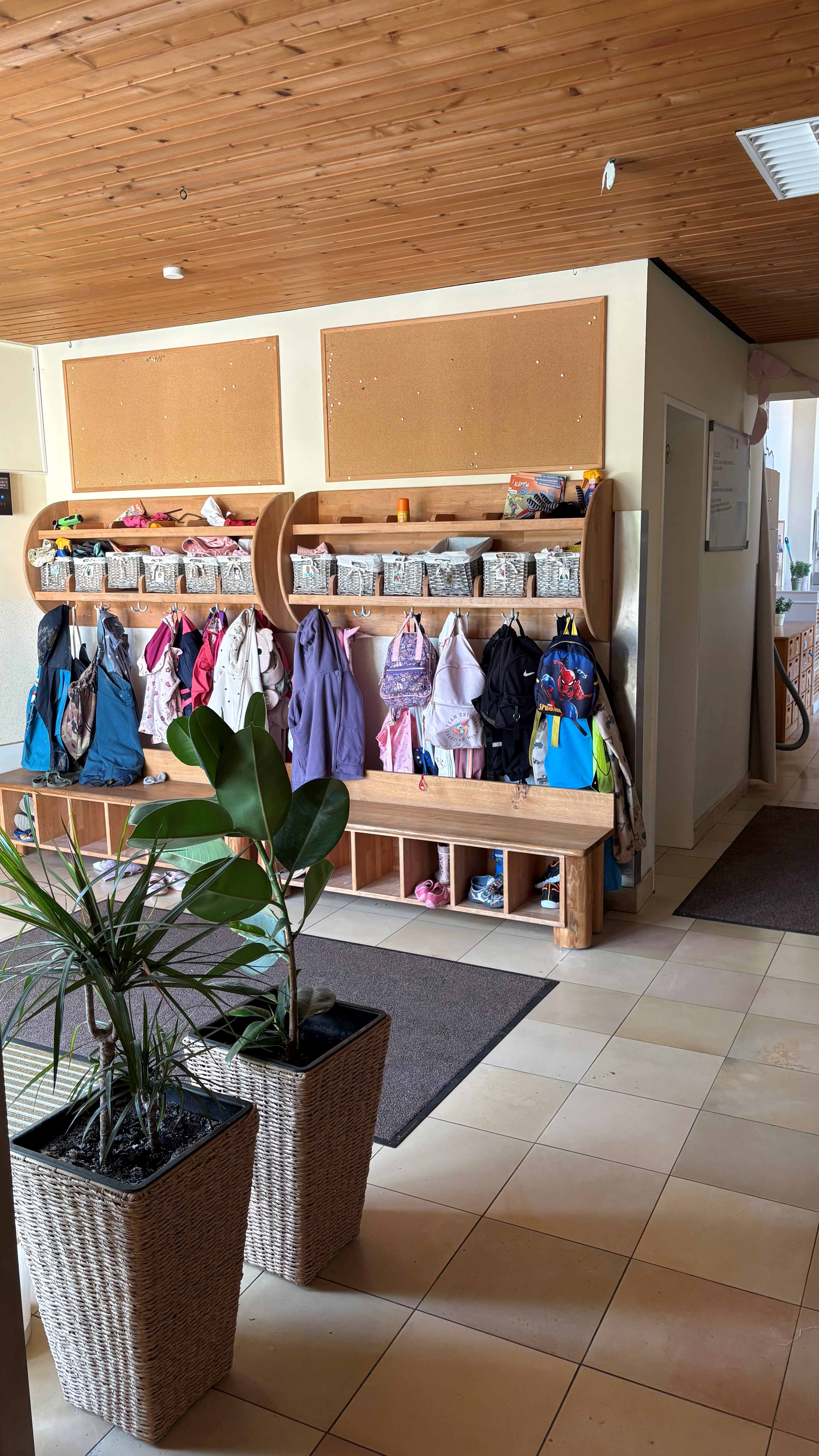 Hier beginnt der Kita - Tag für die Kinder aus der Schmetterlingsgruppe